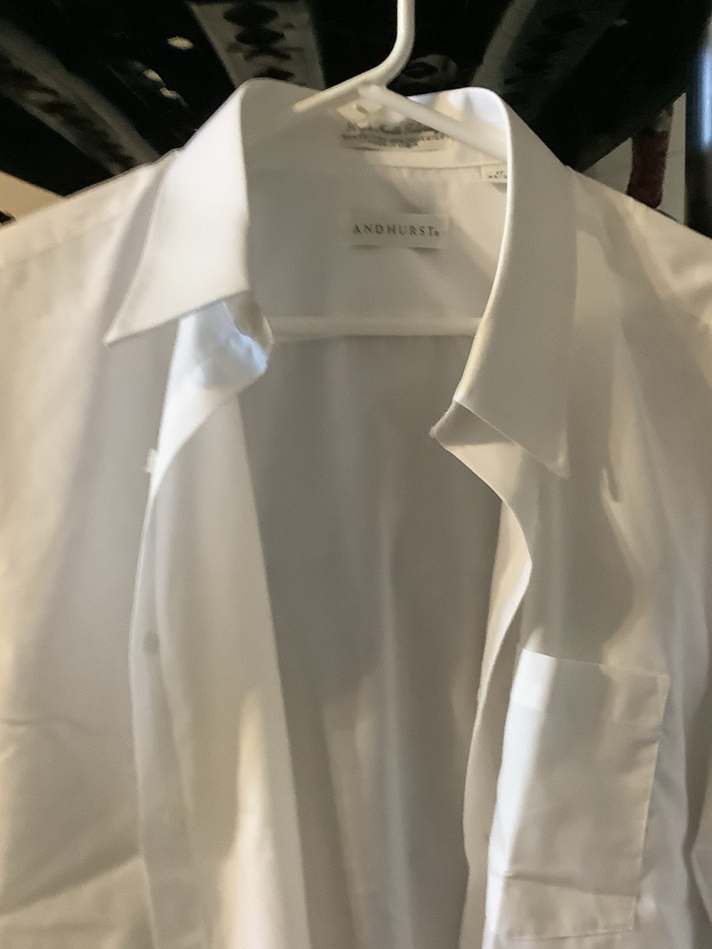 Men's Classic White Dress Shirt - Andhurst, 17 34-35, NWOT - Picture 4 of 10
